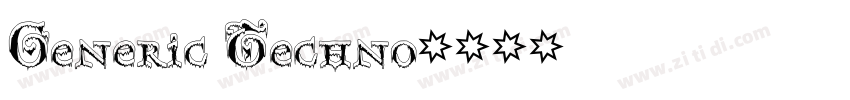 Generic Techno字体转换